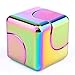 Price comparison product image Euhubb Fidget Spinner Anti-Anxiety Helps Focusing Fidget Toys Premium Quality CNC Metallic Focus Toy for Kids & Adults - 4-in-1 Spinning Top, Z Spinner, Cube Spin - Cube Spinner Neon Rainbow
