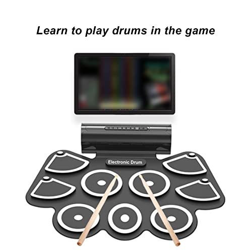 Conjunto de Bateria Eletrônica, Alto-falantes Duplos Graváveis ​​100-240 V Bateria Elétrica Pad para