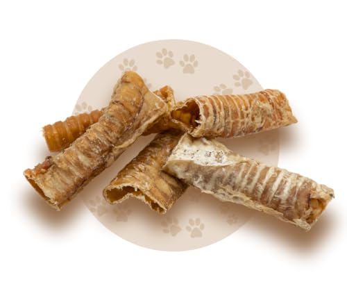 Warnick´s Tierfutterservice - Rinderstrossen/Luftröhre 2 x 1kg- Hundesnack - 12–15 cm Stücke – luftgetrocknet, geruchsarm & naturbelassen – Warnicks Kausnack zur Zahnpflege & Beschäftigung