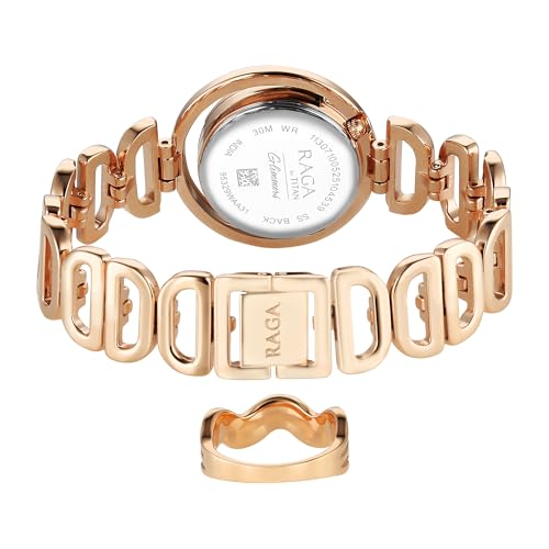Image of Titan Raga Glimmers Quartz White Round Dial Women's Analog Watch - 95329WM01F