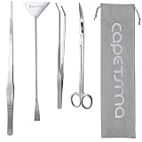 capetsma Long Tweezers for Aquarium, 15" Stainless Steel Aquarium Tools Aquarium Tongs Scissors Spat