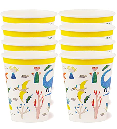 Talking Tables Pack Of 8 (250Ml/9Oz) Dinosaur Paper Party Cups | Zero Plastic, Home Recyclable & Biodegradable Paper Cups | For Children's Birthday Party, Unisex Partyware For Boys Or Girls #TOP29