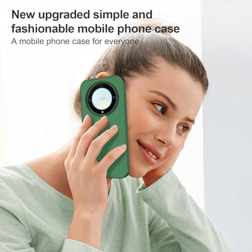 Btstring Etui na telefon Honor Magic5 Lite/Honor X9a, wojskowe etui ze stopu soczewek odporne na wstrząsy i uderzenia, twarde, wąskie etui, zielony