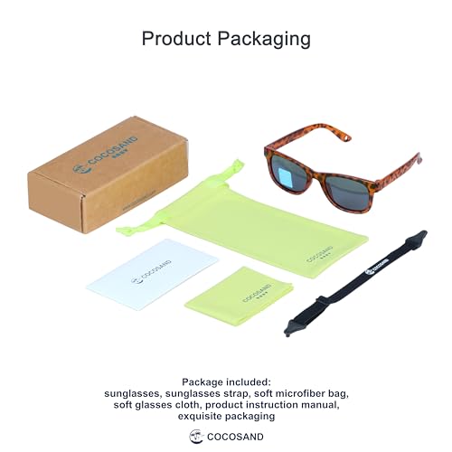 Image of COCOSAND Flexible Polarized Baby Sunglasses with Strap