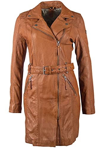 Gipsy Ledermantel GGDenna LEGV mit Label-Applikationen Damen
