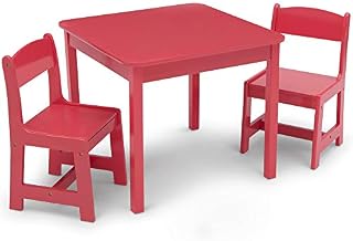 Delta Children MySize Kids Wood Table and Chair Set (2 Chairs Included)