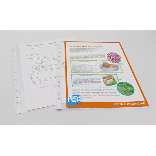 Feuilles de protection documents A4 enveloppes perforées classeur 50x - 3