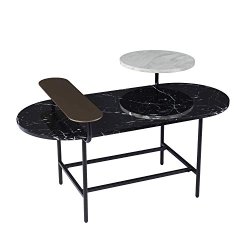 Gold Coffee Tables Round Lift Top Storage
