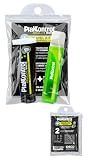Plakkontrol® Travel Kit Absolute White, astuccio da viaggio con spazzolino e dentifricio neri con microparticelle di carboni attivi vegetali, azione sbiancante – 1 pz, peso confezione: ℮ 92 g