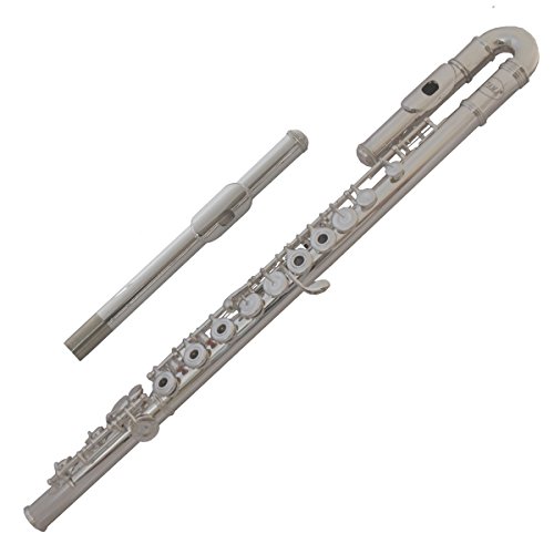 Tuyama® Flauta travesera en C (cabeza de anillo con solapas)  2 Unidades Flauta Transverse Flute Celtiques Instruments Do Plateaux Creux