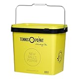 Tennis-Point Balleimer Mit Deckel, Vierkant - Gelb Balleimer Tennis gelb