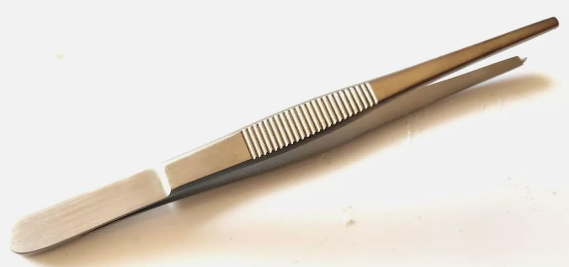 Dissecting Tissue Thumb Forceps Tweezers 5.5