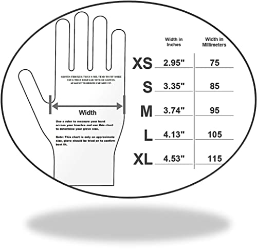 Ensure Low Derma Gray Black Nitrile Exam Medical Disposable Gloves, Chemo Rated, Powder Free, Latex Free, Non Sterile, 5 Mil, Dental, Food Safe, Textured Fingertips, Extended Cuff #TOP4