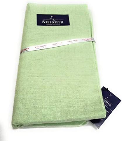 SHISHIR Handloom Bhagalpuri Cotton Chaddar (Olive Green, 265 x 135 cm)