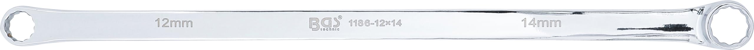 BGS 1186-12x14 | Chiave a doppio anello | extra lungo | 12 x 14 mm