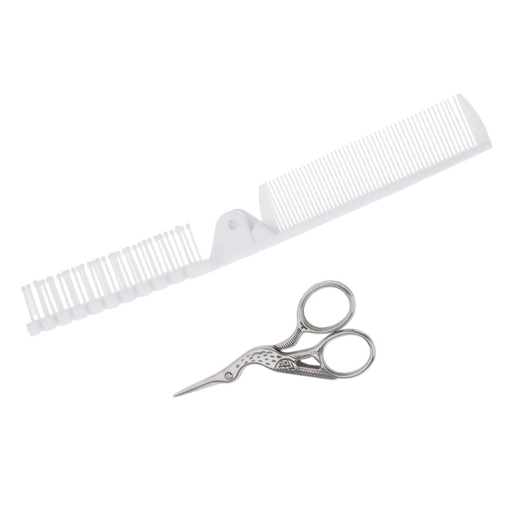 2pcs/set Professional Hair Styling Hair Comb Hair Cutting Scissors Tools Kit #1 Health & Beauty/Hair Care & Styling/Brushes & Combs-image-9