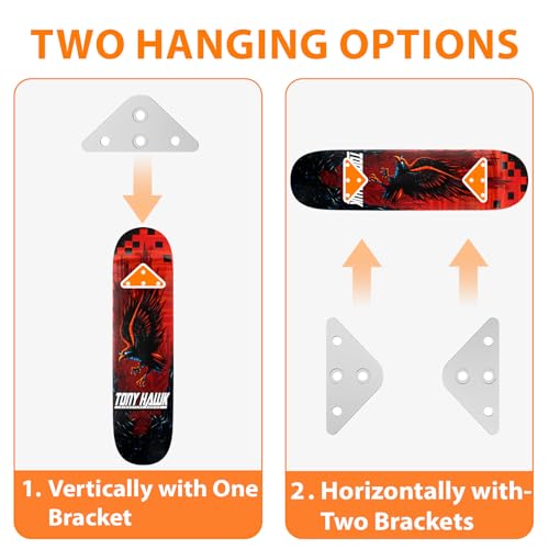 GZQIUYI 10-Pack Aluminum Skateboard Hanger