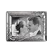 Malden International Designs Mr. & Mrs. Die Cast Metal Waves Frame, 4x6, Silver
