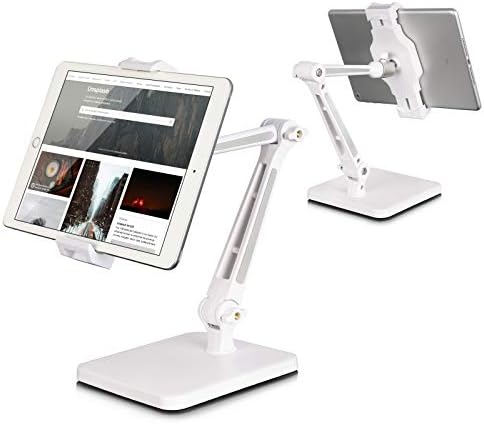 Amazon Com Tablet Stand And Holder Adjustable Ipad Stand For Desk Foldable Ipad Holder Stand 360 Swivel Angle Rotation For Ipad Air Mini Pro Kindle Fire Surface Pro 4 7 12 9 Electronics