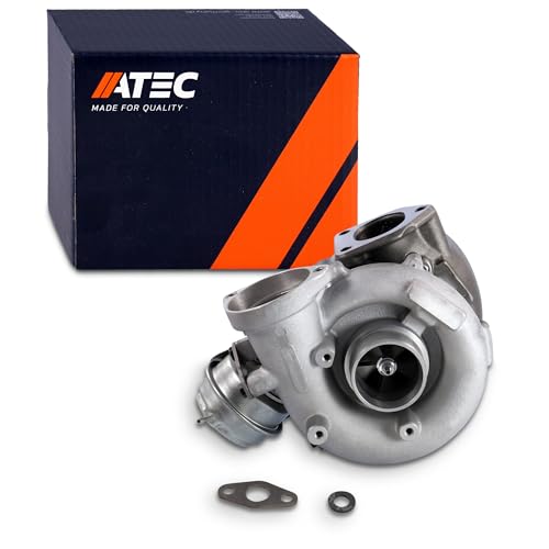 ATEC Germany 1x Turbocompresseur incl. boîte de pression pneumatique, Compatible avec BMW Série 5 (E60), 5 Touring (E61), 7 (E65. E66. E67)