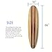 Surfboard Longboard Wall Decoration Décor - Hangs Vertical or Horizontal – Glossy Surface Like a Real Surfboard – Beach House, Coastal Living, Tropical Beach Theme – 66 inches Long Darkwood