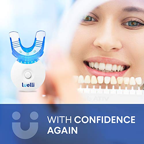 Luelli Teeth Whitening Kit With Led Light, 35% Carbamide Peroxide, Teeth Whitening Gel, Helps To Remove Stains From Coffee, Smoking, Wines, Soda, Food, Home Dental Products For Sensitive Teeth #TOP7