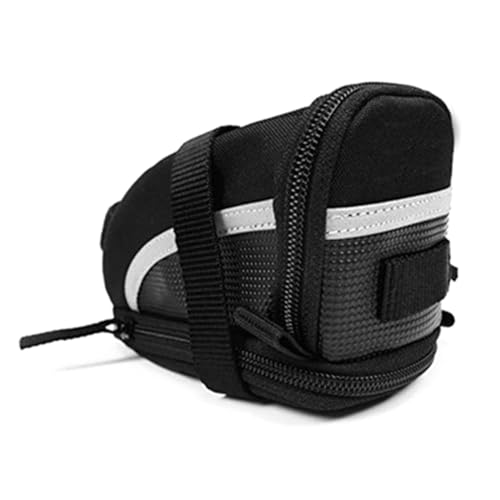 Osmond Bolsa para Sillín de Bicicleta: Bolsa Reflectante, Impermeable, con Correa para el Asiento para Artículos Esenciales de Ciclismo, Almacenamiento para el Asiento de la Bicicleta