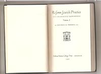 Reform Jewish Practice and its Rabbinic Background B000UGIGZU Book Cover
