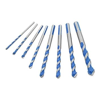 ELECTROPRIME 8pcs Drill Bit for Glass Wood Tile Concrete Plastic Brick 3/4/5/6/7/8/10/12mm