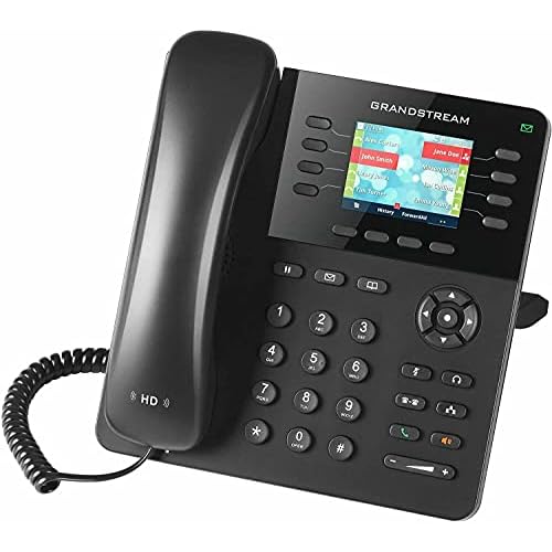 Grandstream GXP2135 IP Phone | 8 Lines, 4 SIP Accounts | 2.8-Inch Color Display | Dual-Port Gigabit Ethernet with Integrated PoE