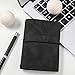 Chinco Golf Notebook Back Pocket Leather Golf Scorecard Book Journal Yardage Book for Sports and Outdoor Club Accessories (Black, 1 Piece)