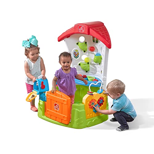 image for Step2 Toddler Corner House, Kids Playhouse, Indoor/Outdoor Playset, Pl