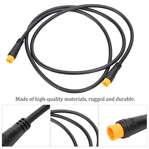 Keenso Elektrischer Fahrradkabelanschluss, 87 cm (34,3 Zoll) 3-poliges wasserdichtes Kabelkonvertierungsadapterkabel für das elektrische Fahrrad von (Male‑Male)