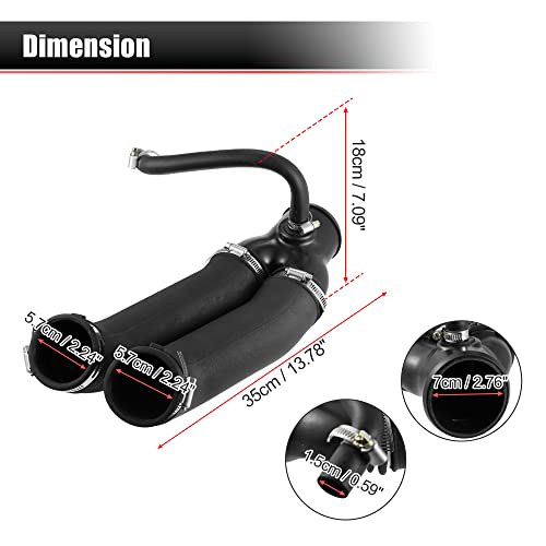 image for X AUTOHAUX Air Intake Duct Hose for Ford Bronco 1994-1996 for Ford F15