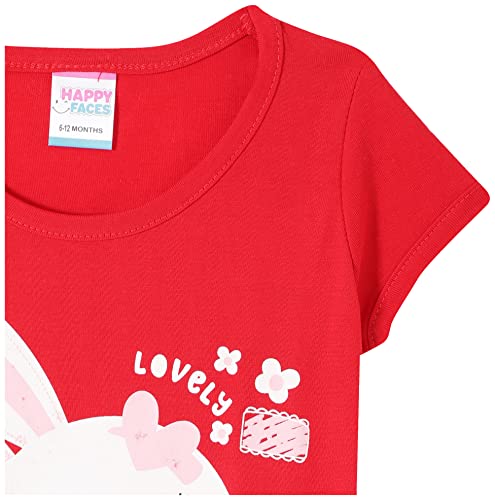 Image of MOMS LOVE Baby Girl's T-Shirt (HFC110126XXGTST Multicolor 4 06-12MNTH Multicolored 06-12 Month)