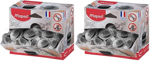MAPED Gomme MIE DE PAIN pour le gommage du fusain et de la craie à l'unité (Lot de 2)