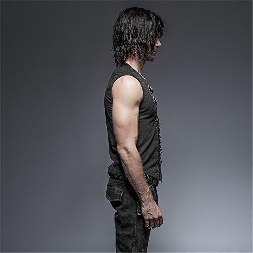 Punk Rock Man Cotton Leather Belt 