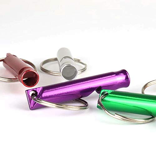 Ergonflow WHISTLE5 Set Of 12 Extra Loud Whistles For Camping Hiking Hunting Outdoors Sports And Emergency Situations, Sturdy But Light Aluminium Key Chain Signals thumb #3