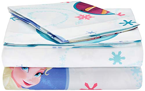 Amazon Basics by Disney Frozen Swirl Bed Sheet Set, Twin