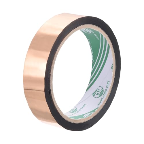 MECCANIXITY Champagne Gold Metalized Tape 1 Inch x 55 Yards Decor Tape for Detailing Accent Wall, Graphic Arts, Pack of 1