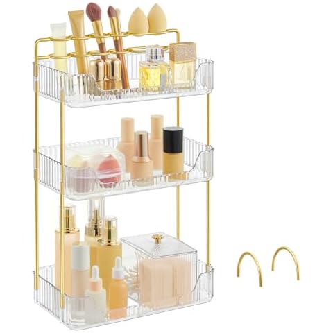 SONGMICS 3-Tier Makeup and Skincare Organiser Cover