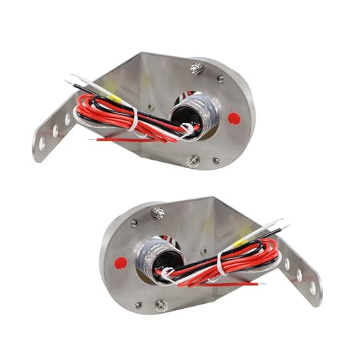 Kit 2 Luces LED Laterales Rojas con Soporte Acero Inoxidable miniatura 6