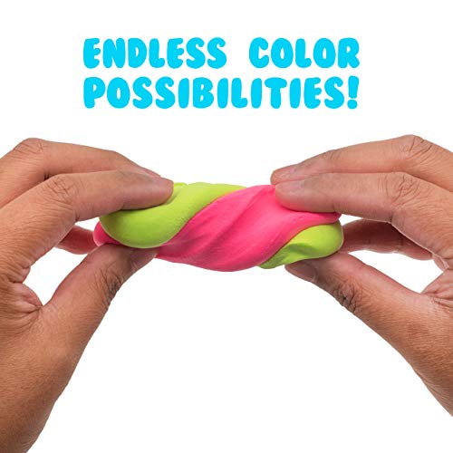Air Dough - 60 Bags of Colored, Air Dry, Ultra Light, Non-Toxic Modeling Clay in a Bucket Including Accessories, Tools, Tutorial Videos (Educational, DIY, Kids Gifts, Art Craft Set for Boys & Girls) - Thumbnail 2