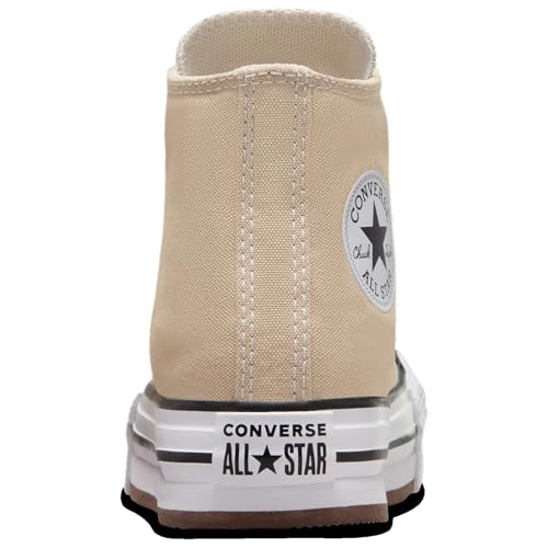 Converse Chuck Taylor All Star EVA Lift Hi - Girls' Preschool (A06345F, White/Tan)3