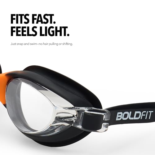 Image of Boldfit Swimming Cap Goggles with Ear & Nose Plug Set