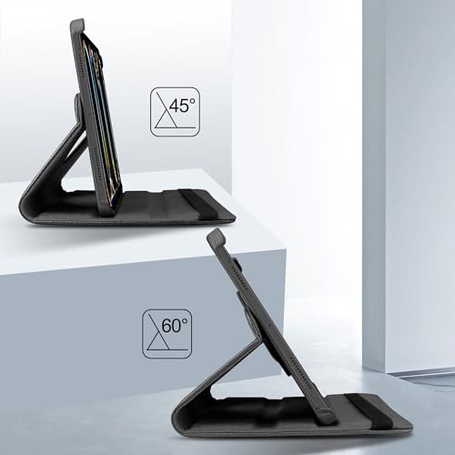 Image of TGK Rotating Case for iPad Pro 11 Inch M5 2025 /M4 2024 Model A3357 /A3358 /A3359 /A2836 /A2837 /A3006, Cover for 6th /5th Gen iPad Pro 11 inch Black