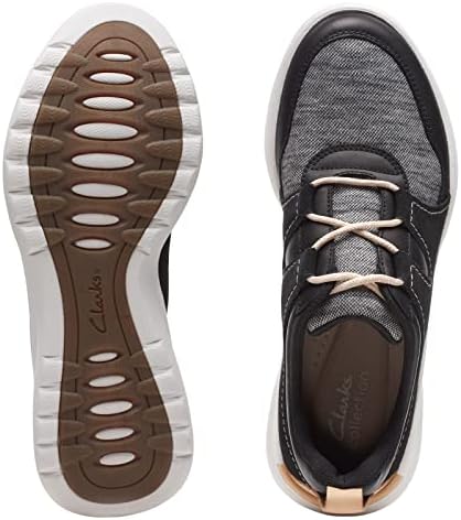 Clarks Teagan Lace Sneaker, Black Combi, 10 Wide | Image 6