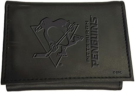 Team Sports America NHL Pittsburgh Penguins Black Wallet