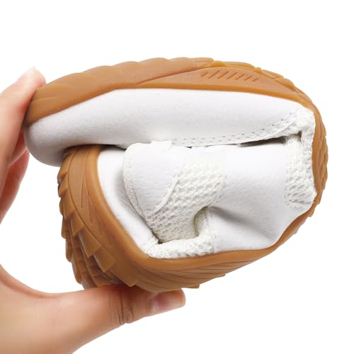 Image of Men's Barefoot Shoes Slip On Walking Tennis Sneakers for Men Zero Drop Sole Minimalist Running Shoe Lightweight Gym Workout Casual Fitness White C US 11