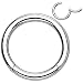 14g 16g Hinged WildKlass Seamless Clicker Ring 316L Surgical Steel (14g 12mm Surgical Steel)